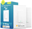 MEROSS Interruptor inteligente de 3 vías, interruptor de luz inteligente meross compatible con Apple Homekit, Siri, Alexa, Asistente de Google y SmartThings, interruptor de luz Wi-Fi de 2,4 GHz cable neutro requerido 2 PK - DIGVICE MX