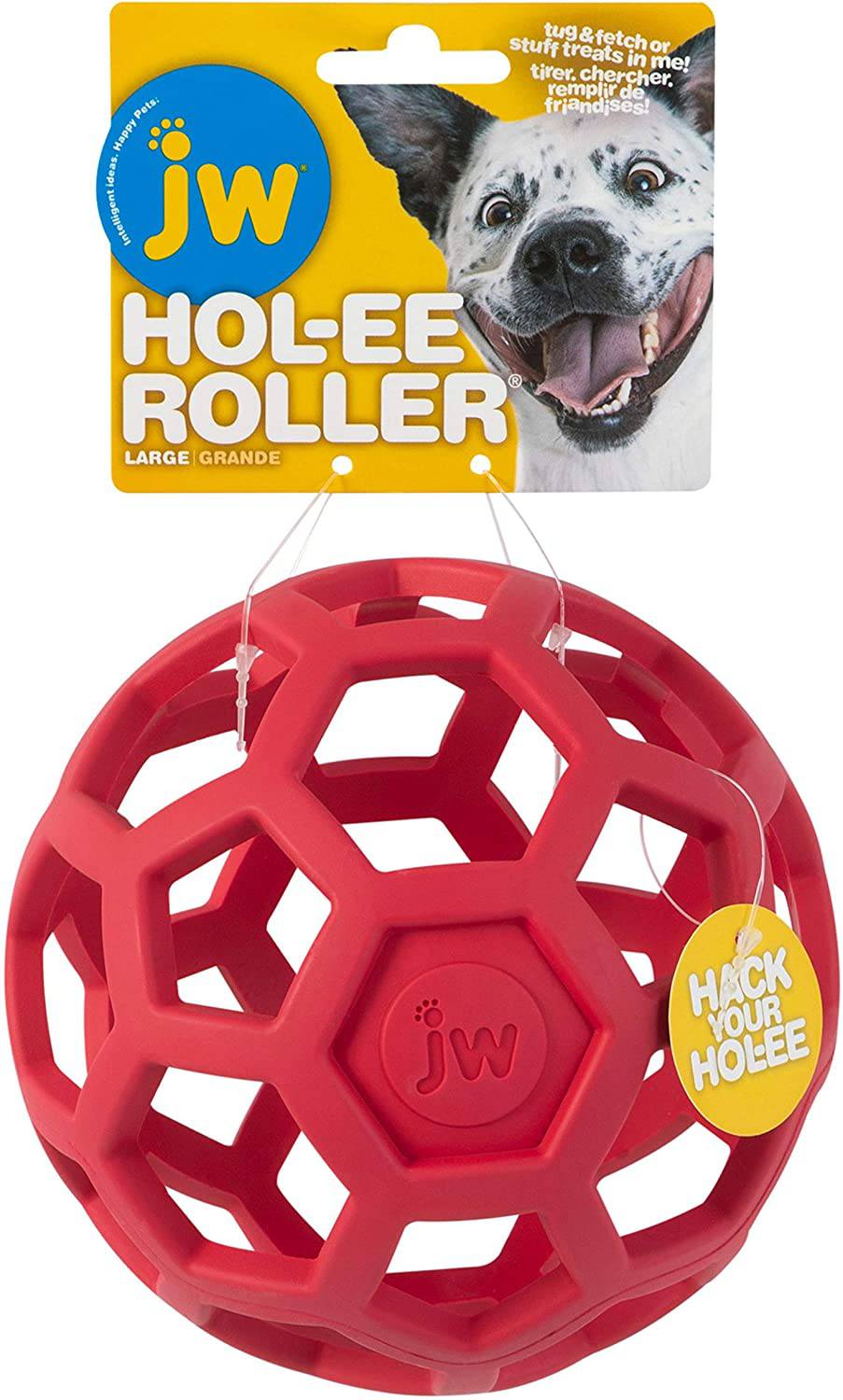 JW HOL-ee Roller Dog Fetch Dispensador de golosinas Puzzle Ball - DIGVICE MX