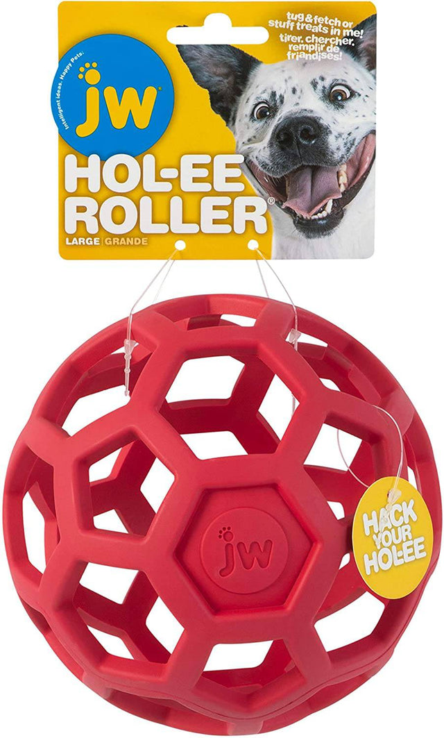 JW HOL-ee Roller Dog Fetch Dispensador de golosinas Puzzle Ball - DIGVICE MX