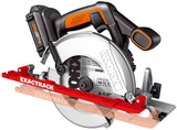 Worx WX530L.9 20V Power Share ExacTrack Sierra circular inalámbrica de 6.5" (solo herramienta) - DIGVICE MX