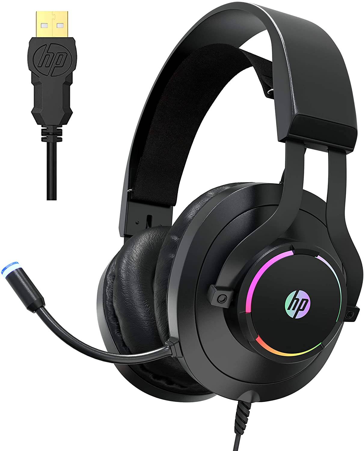 HP Auriculares para juegos USB auriculares para computadora