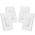 Interruptor de luz Wi-Fi inteligente Geeni TAP, no requiere concentrador, compatible con Alexa, Google Home, requiere Wi-Fi de 2,4 GHz (interruptor de luz inteligente - 4 unidades) - DIGVICE MX