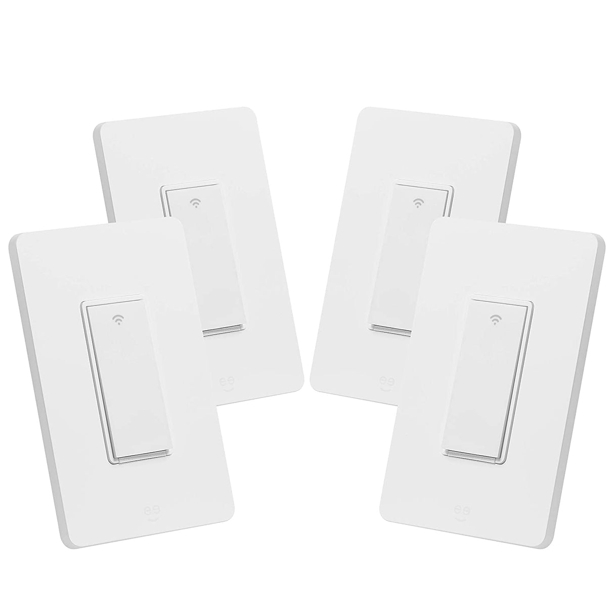 Interruptor de luz Wi-Fi inteligente Geeni TAP, no requiere concentrador, compatible con Alexa, Google Home, requiere Wi-Fi de 2,4 GHz (interruptor de luz inteligente - 4 unidades) - DIGVICE MX