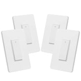 Interruptor de luz Wi-Fi inteligente Geeni TAP, no requiere concentrador, compatible con Alexa, Google Home, requiere Wi-Fi de 2,4 GHz (interruptor de luz inteligente - 4 unidades) - DIGVICE MX