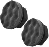 IPELY - Paquete de 2 almohadillas aplicadoras de brillo de neumáticos grandes, duraderas y reutilizables, almohadilla aplicadora de apósito hexagonal para aplicar brillo de neumáticos