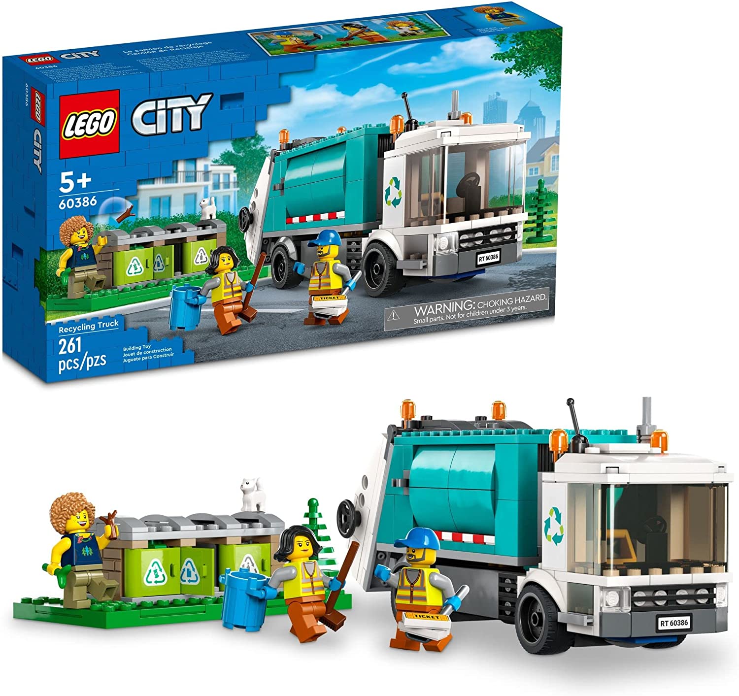 LEGO City Cami n de reciclaje 60386 Juego de juguetes de