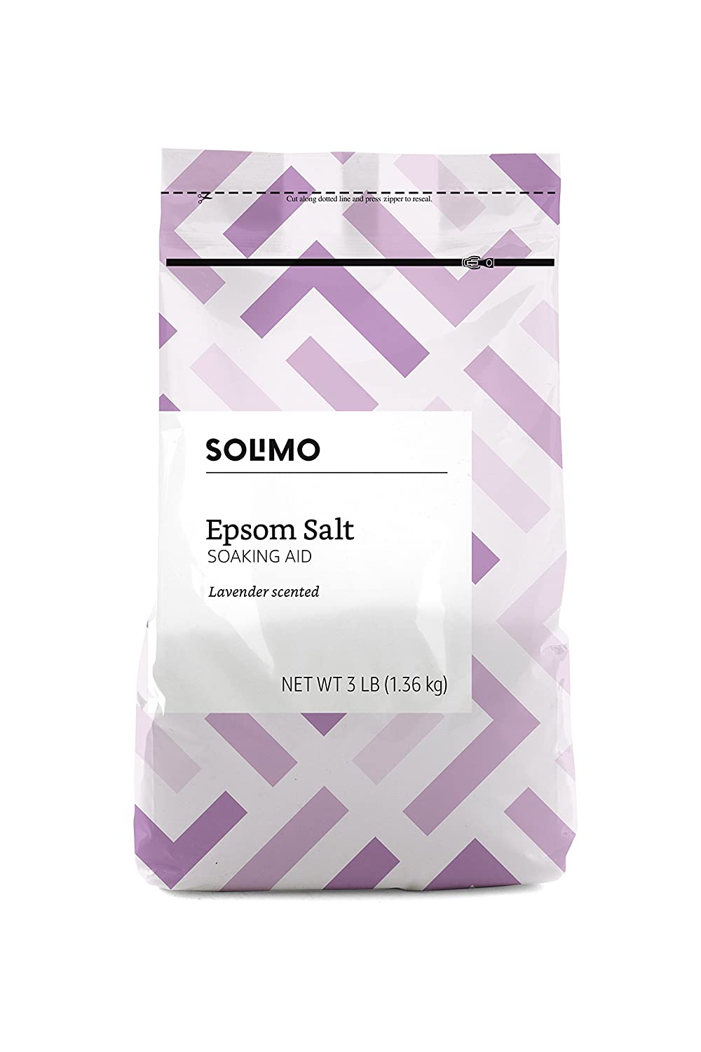 Amazon – Solimo Epsom Salt Soaking Aid, lavanda perfumada, 3 libras