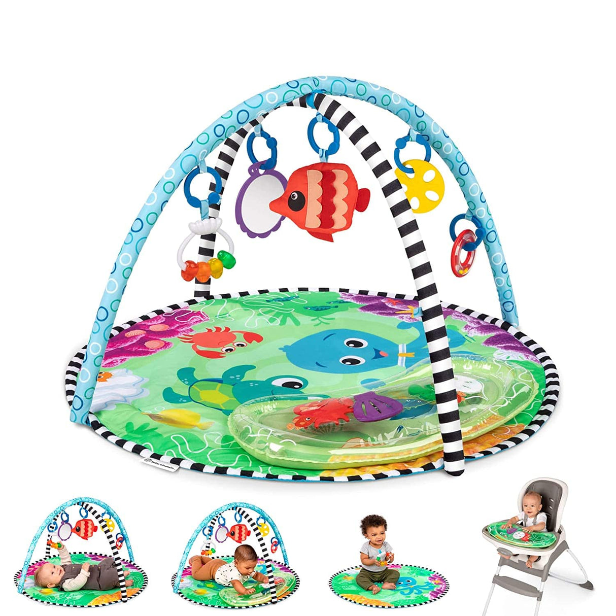 Baby Einstein Sea Floor Explorers - Alfombrilla de agua 2 en 1, portátil, para actividades en el gimnasio - DIGVICE MX