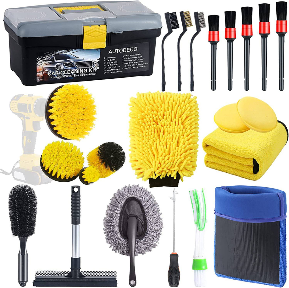 Cepillos de lavado Herramienta de limpieza de coche, 15 piezas, kit de  cepillos para el polvo, herramienta de limpieza para interior del coche,  ruedas