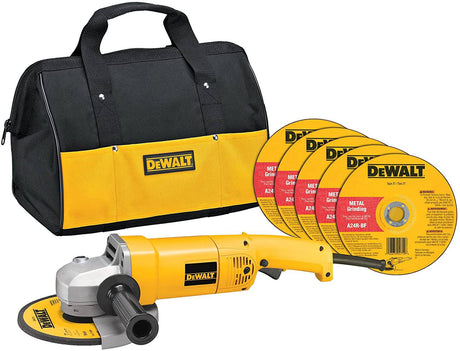 DEWALT Kit de herramientas para amoladora angular con bolsa y ruedas de corte, 7 pulgadas, 13 amperios (DW840K) - DIGVICE MX