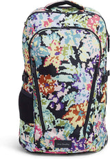 Vera Bradley - Mochila de viaje para mujer, reciclada, ligera, reactiva, plana, punto de cruz Happy Blooms