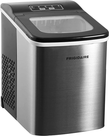 Frigidaire Máquina de hielo compacta para encimera, hace 26 libras de cubitos de hielo en forma de bala por día, acero inoxidable 	EFIC121/EFIC123 - DIGVICE MX