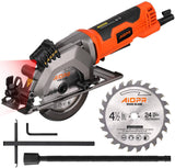 AIOPR 5.8Amp 3500RPM Mini sierra circular sierra compacta con hoja TCT de 4-1/2" 24T (76602) - DIGVICE MX