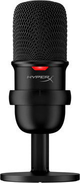 HyperX SoloCast: micrófono de condensador USB para juegos, para PC, PS4, PS5 y Mac, sensor de toque para silenciar, patrón polar cardioide, ideal para juegos, transmisión, podcasts, Twitch, YouTube, Discord