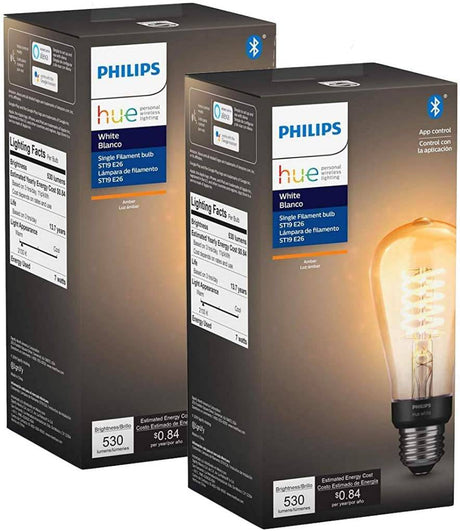 Filamento inteligente Philips Hue 551788-2, paquete de 2, ST19 - DIGVICE MX