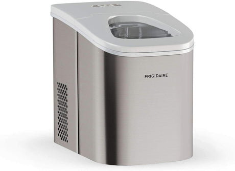 Frigidaire EFIC117-SS Máquina para hacer hielo de 26 libras, 26 libras por día, plateada - DIGVICE MX