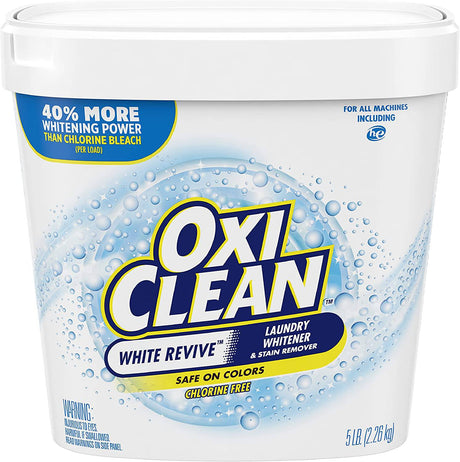 OxiClean White Revive - Quitamanchas para blanquear la ropa, 5 libras - DIGVICE MX