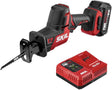 Sierra de sable compacta SKIL PWR CORE 20 sin escobillas de 20 V, incluye batería de litio de 2,0 Ah y cargador automático PWR JUMP - RS5825B-10 - DIGVICE MX