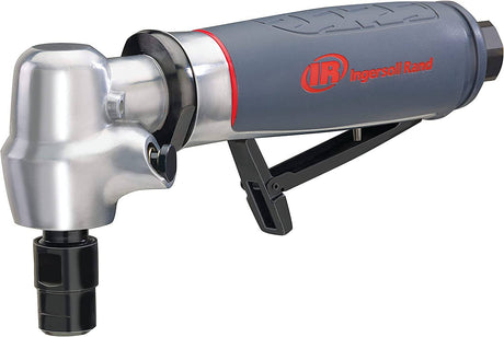 Amoladora neumática Ingersoll Rand 5102MAX: ángulo recto, empuñadura ergonómica, motor de 0,4 HP y 20 000 RPM, herramienta liviana, bloqueo del husillo, gris - DIGVICE MX