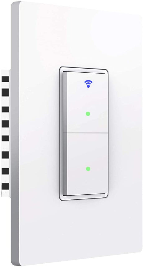 Youngzuth Interruptor de luz inteligente, botón de interruptor inteligente WiFi de 2 vías, compatible con Alexa y Google Home, control remoto con función de sincronización, no requiere concentrador - DIGVICE MX