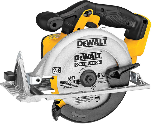 Sierra circular DEWALT 6-1/2 pulgadas 20 V MAX, solo herramienta (DCS391B), amarillo - DIGVICE MX