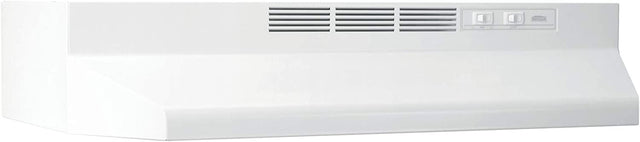 Broan-NuTone 413001 campana extractora sin conductos sin conductos con ventilador de escape de luces para debajo del gabinete, 30 pulgadas, color blanco - DIGVICE MX