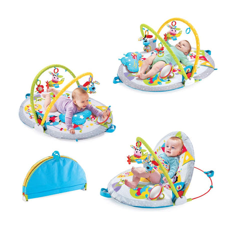 Yookidoo Gymotion Colchoneta de juego para sentarse Colchoneta de actividad infantil Juguete para bebé de 0 a 12 meses - DIGVICE MX