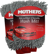 Mothers Premium Chenille Manopla de lavado de autos - Sin rayones ni pelusas, paquete de 2