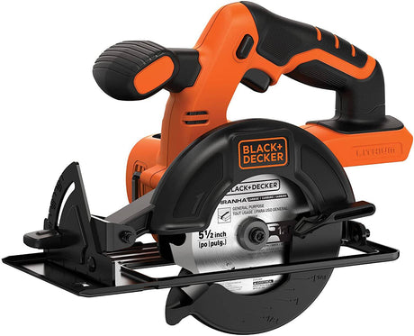 BLACK+DECKER 20V MAX* POWERCONNECT 5-1/2 pulg. Sierra circular inalámbrica, solo herramienta (BDCCS20B) - DIGVICE MX