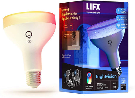 LIFX - Bombilla BR30 de 1100 lúmenes de visión nocturna - DIGVICE MX