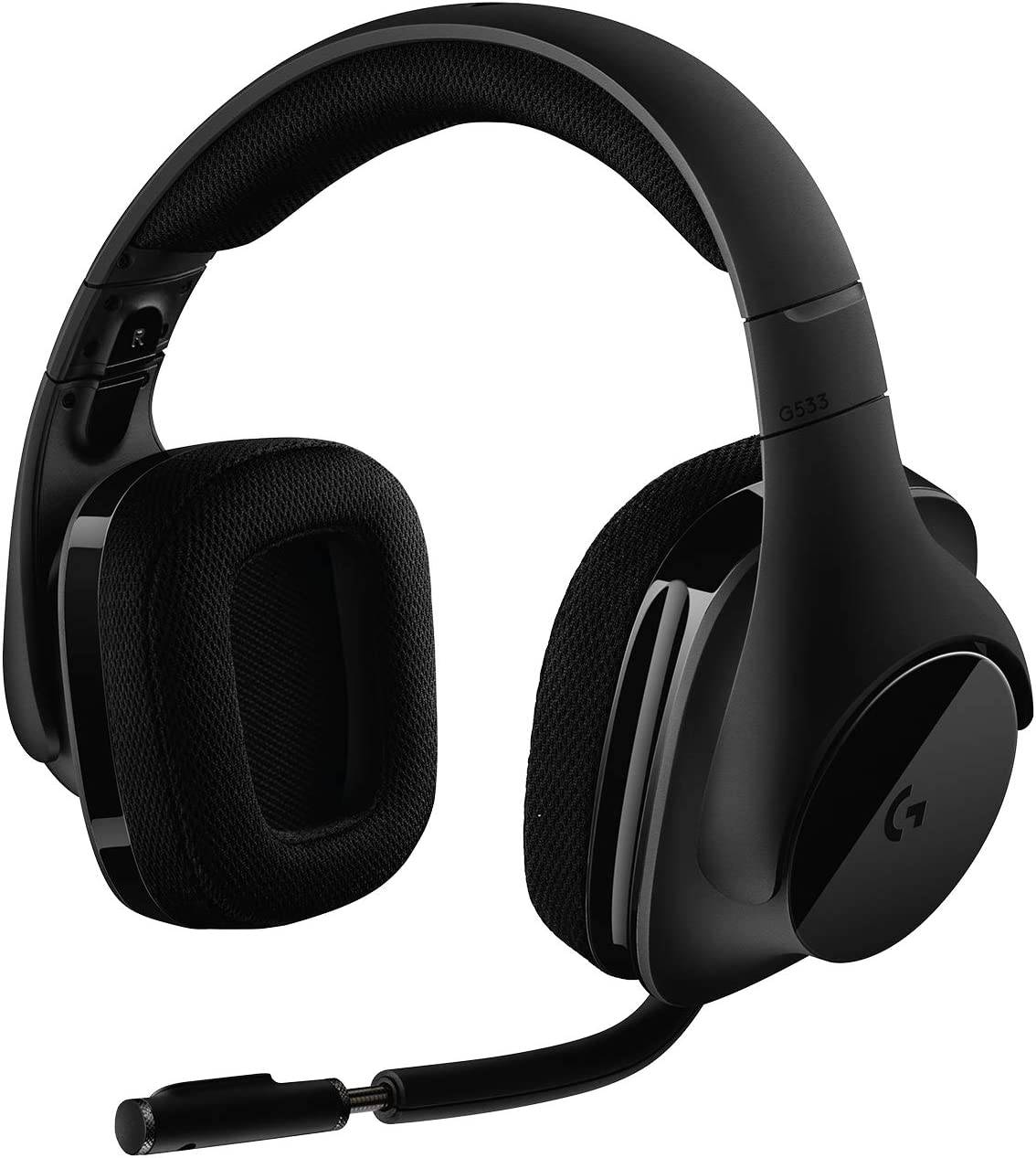 Logitech G533 - Auriculares inalámbricos para juegos - Sonido envolvente DTS 7.1 - Controladores de audio Pro-G