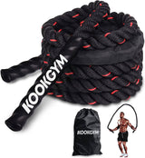 KOOKGYM - Cuerda de saltar ponderada para fitness, cuerdas de saltar pesadas de 3 libras para hacer ejercicio