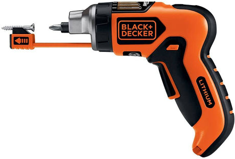 Destornillador inalámbrico BLACK+DECKER 4V MAX con soporte para tornillos, SmartSelect (LI4000) - DIGVICE MX