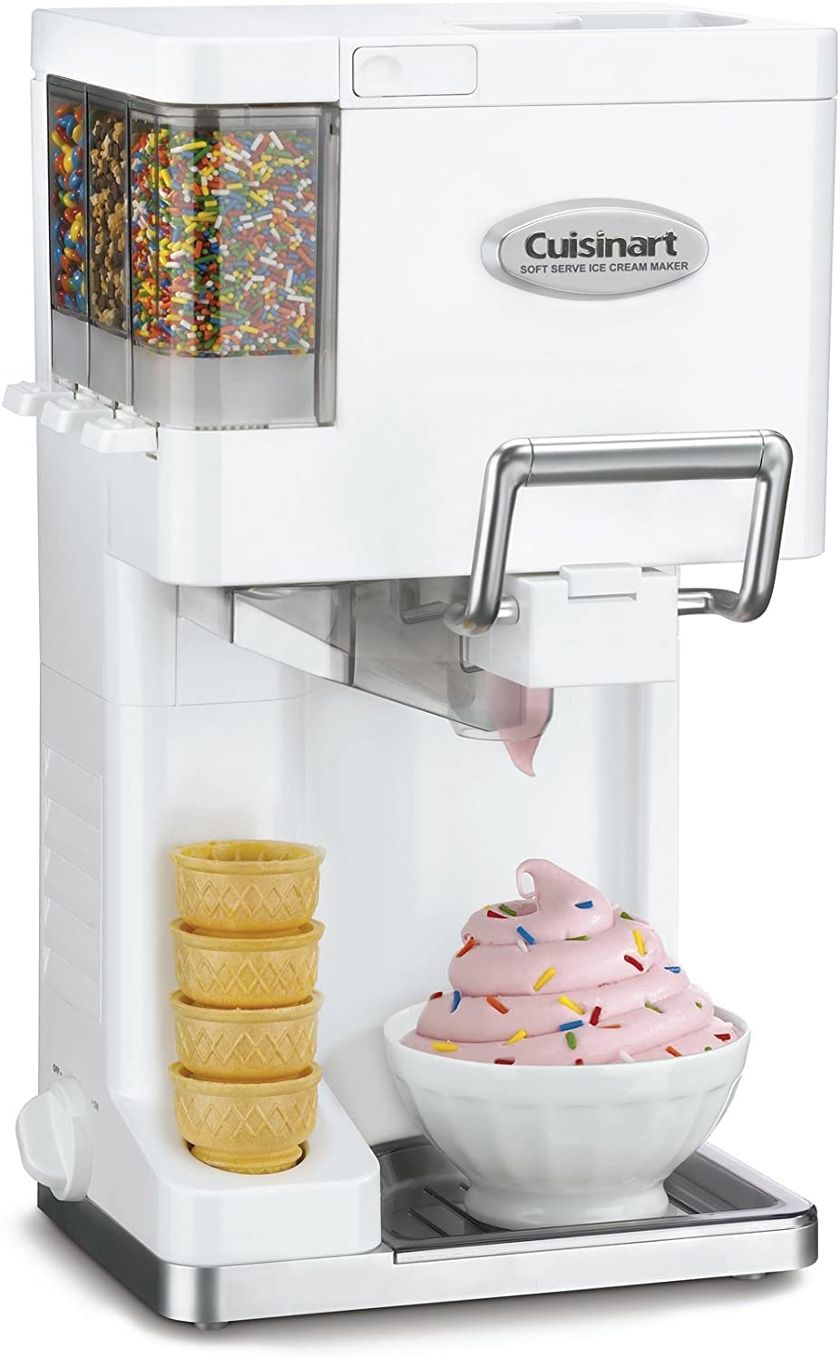 Maquina Automática De Helado Blanca Cuisinart Ice-21 🍨❤️ 