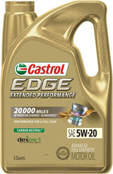 Aceite Castrol Edge Sintético Rendimiento Extendido 5W20 5qts