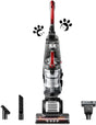 Eureka FloorRover Aspiradora vertical sin bolsa para mascotas, dirección giratoria para alfombras y pisos duros, gris y rojo - DIGVICE MX