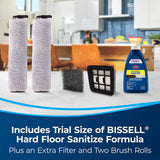 BISSELL TurboClean Hard Floors Aspiradora inalámbrica en seco y húmedo con fórmula desinfectante y ciclo de autolimpieza, 3548