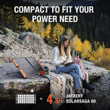 Jackery Portable Power Station Explorer 160, 167Wh Generador solar de batería de litio (panel solar opcional) Fuente de alimentación de respaldo con 110V/100W (pico 150W) Salida de CA para exteriores Camping Pesca Emergencia - DIGVICE MX