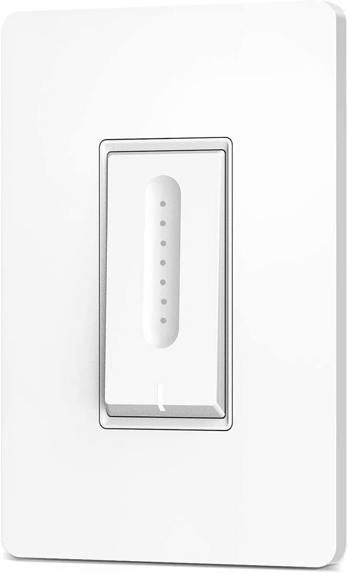 TREATLIFE Interruptor de atenuación inteligente, interruptor inteligente de un solo polo para bombillas regulables, interruptor de luz inteligente WiFi de 2,4 GHz funciona con Alexa y Google Home, control remoto, cable neutro requerido - DIGVICE MX