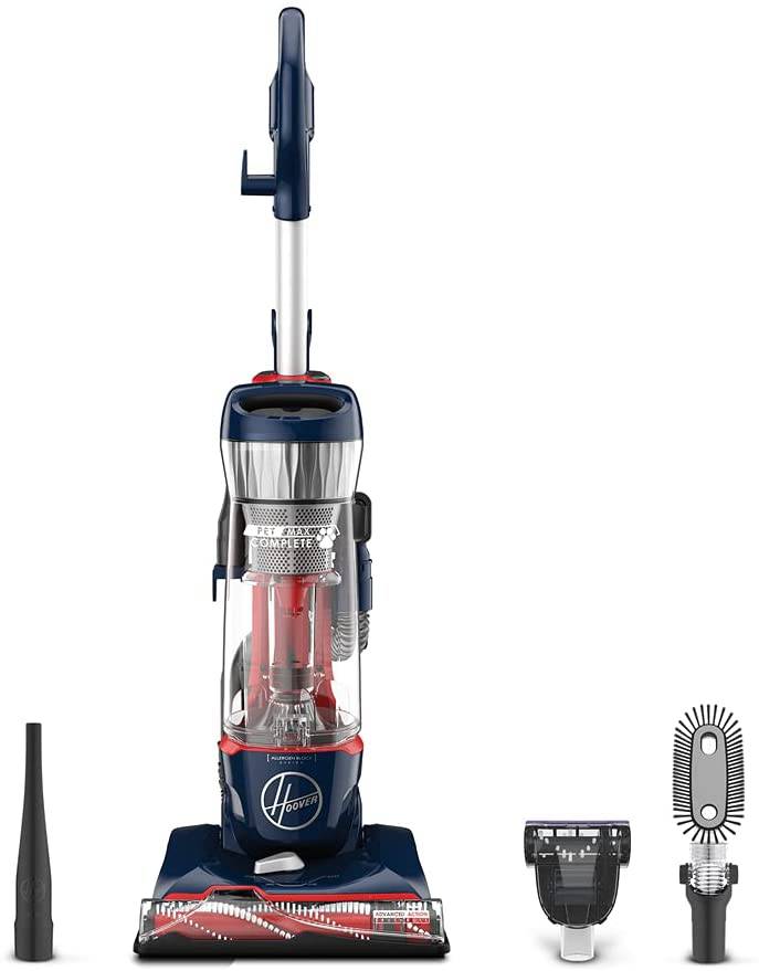 Hoover MAXLife Pet Max Complete, aspiradora vertical sin bolsa, para alfombras y suelos duros, UH74110, azul perla - DIGVICE MX