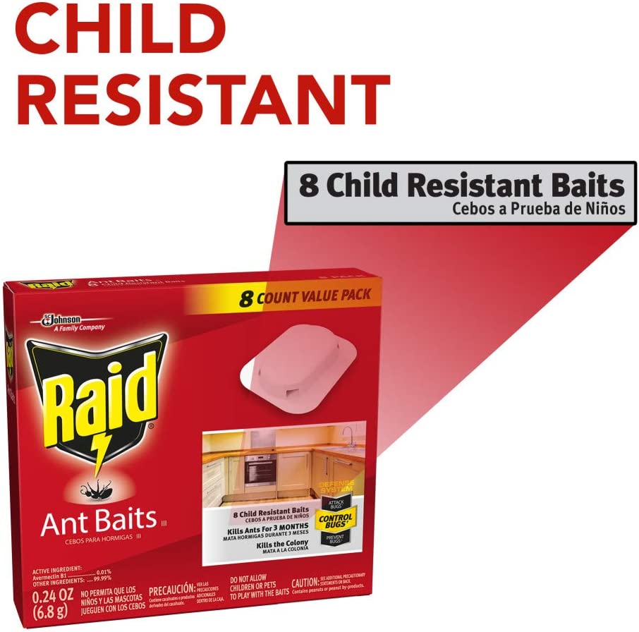 Raid Ant Baits 0.24oz 8 Trampas