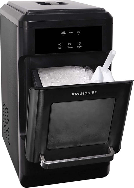 Frigidaire EFIC237 Encimera Crunchy Chewable Nugget Ice Maker, 44 libras por día, autolimpieza automática, acero inoxidable negro - DIGVICE MX