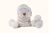 Ponsrec New Zealand Premium Wool Dryer Balls 6 Pack XL, reutilizable, ecológico, seguro para pieles sensibles y bebés, ropa más suave, alternativa orgánica a las hojas de secadora - DIGVICE MX