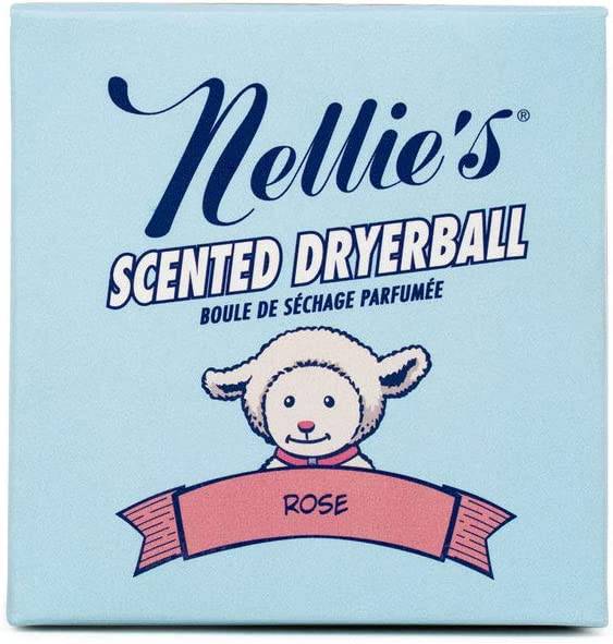 NELLIE´S Pelota de secado de lana perfumada - Con aroma a rosa - Fabricada con lana 100% pura de Nueva Zelanda y dura aproximadamente 50 cargas de secado - ¡Silencioso en su secadora! - DIGVICE MX