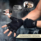 Atercel  - Guantes de entrenamiento para hombres y mujeres, guantes de ejercicio para levantamiento de pesas, ciclismo, gimnasio, entrenamiento, transpirables y ajustados