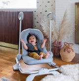 BEABA Up & Down Portable Baby Rocker, 4 niveles de altura + 3 posiciones reclinables con 1 clic, balancín de altura de sofá y mesa, - DIGVICE MX