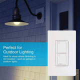 Interruptor de hogar inteligente Lutron Caseta, funciona con Alexa, Apple HomeKit, Google Assistant | 6 amperios, para ventiladores de techo, extractores, bombillas de luz LED, bombillas incandescentes y halógenas | PD-6ANS-LA | Almendra Claro - DIGVICE MX