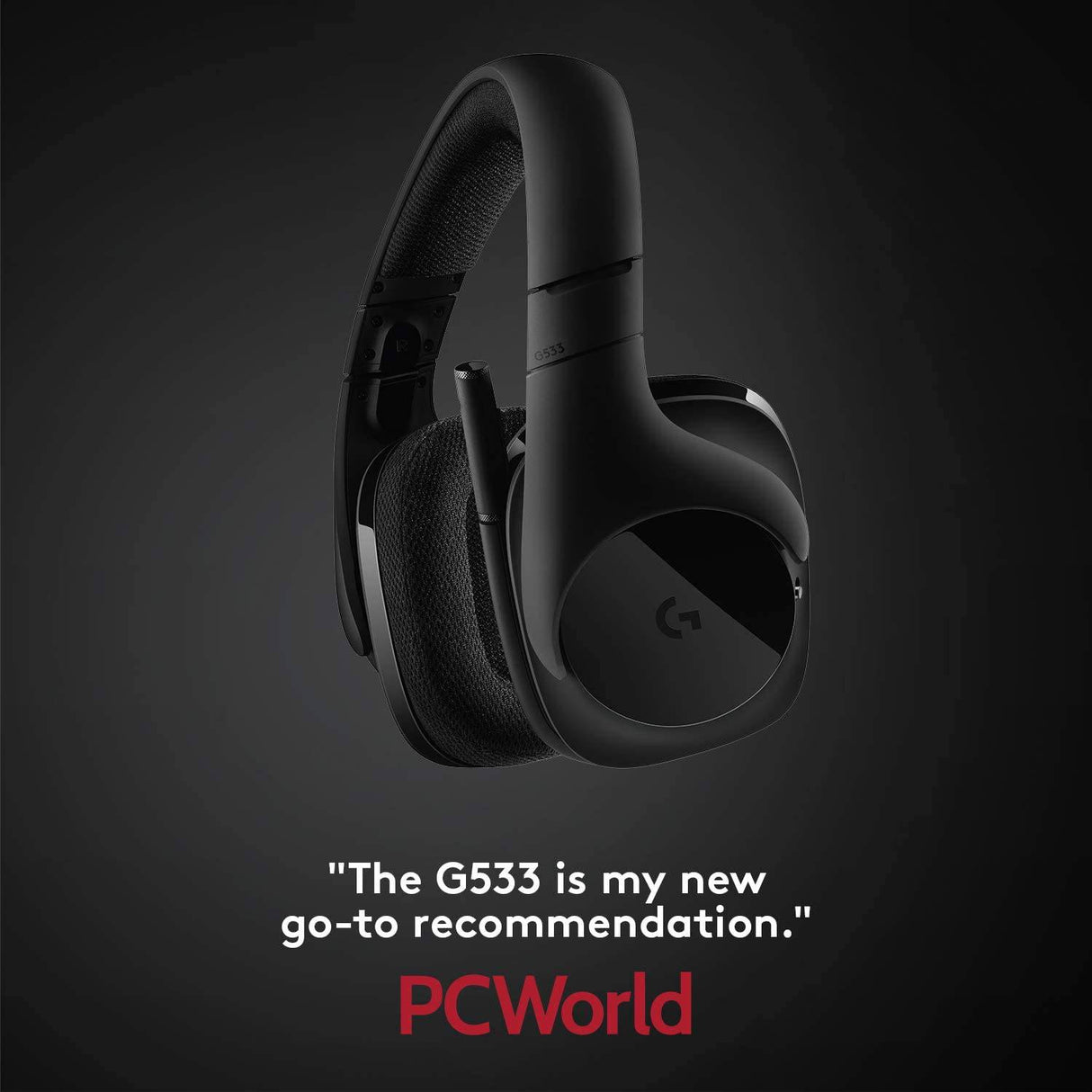 Logitech G533 - Auriculares inalámbricos para juegos - Sonido envolvente DTS 7.1 - Controladores de audio Pro-G