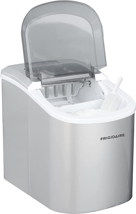 Frigidaire Máquina de hielo compacta EFIC189-Silver, 26 lb por día, plateada - DIGVICE MX