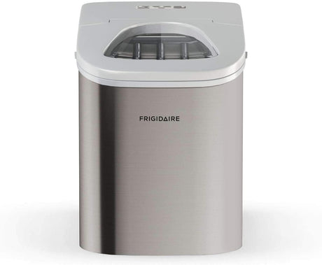 Frigidaire EFIC117-SS Máquina para hacer hielo de 26 libras, 26 libras por día, plateada - DIGVICE MX